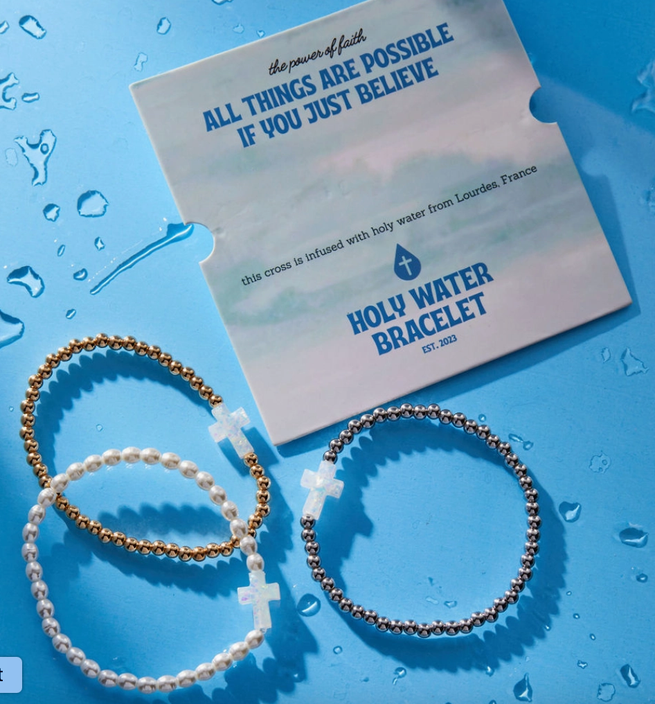 Silver Petite Holy Water Bracelet