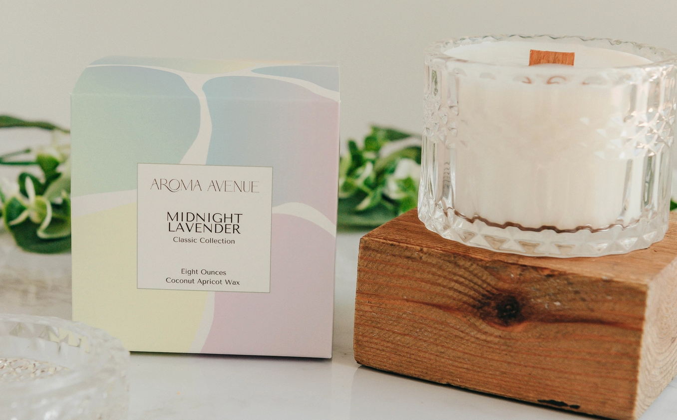 Midnight Lavender Wood Wick Candle