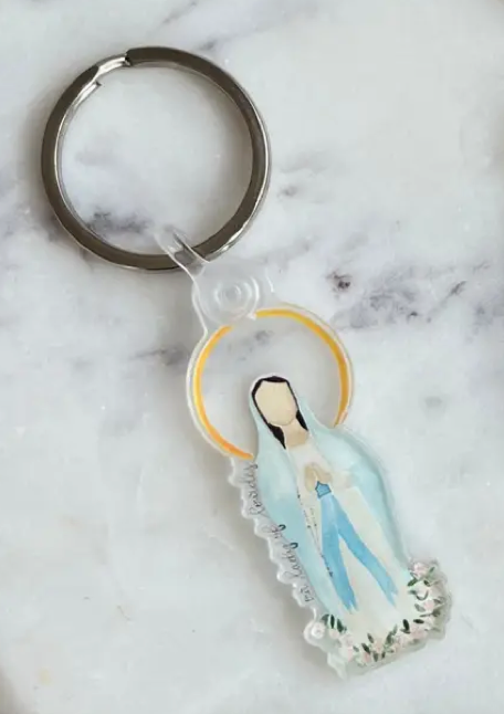 Our Lady of Lourdes Key Chain