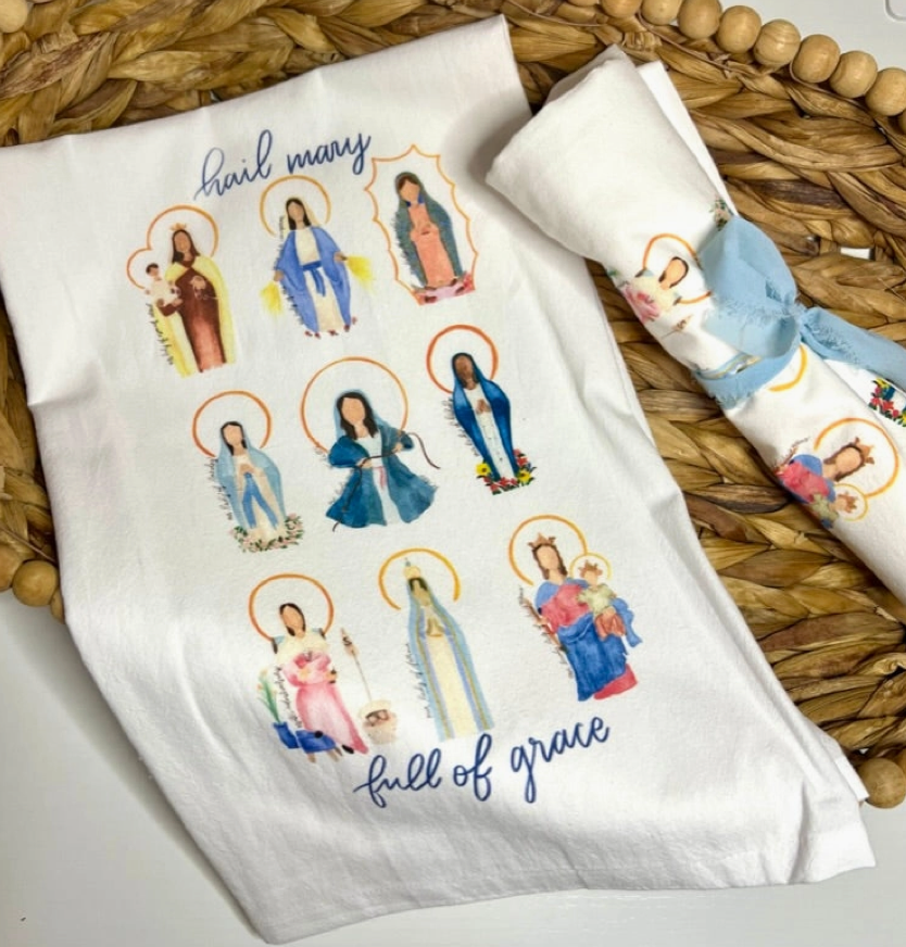 Many Marys Tea Towel